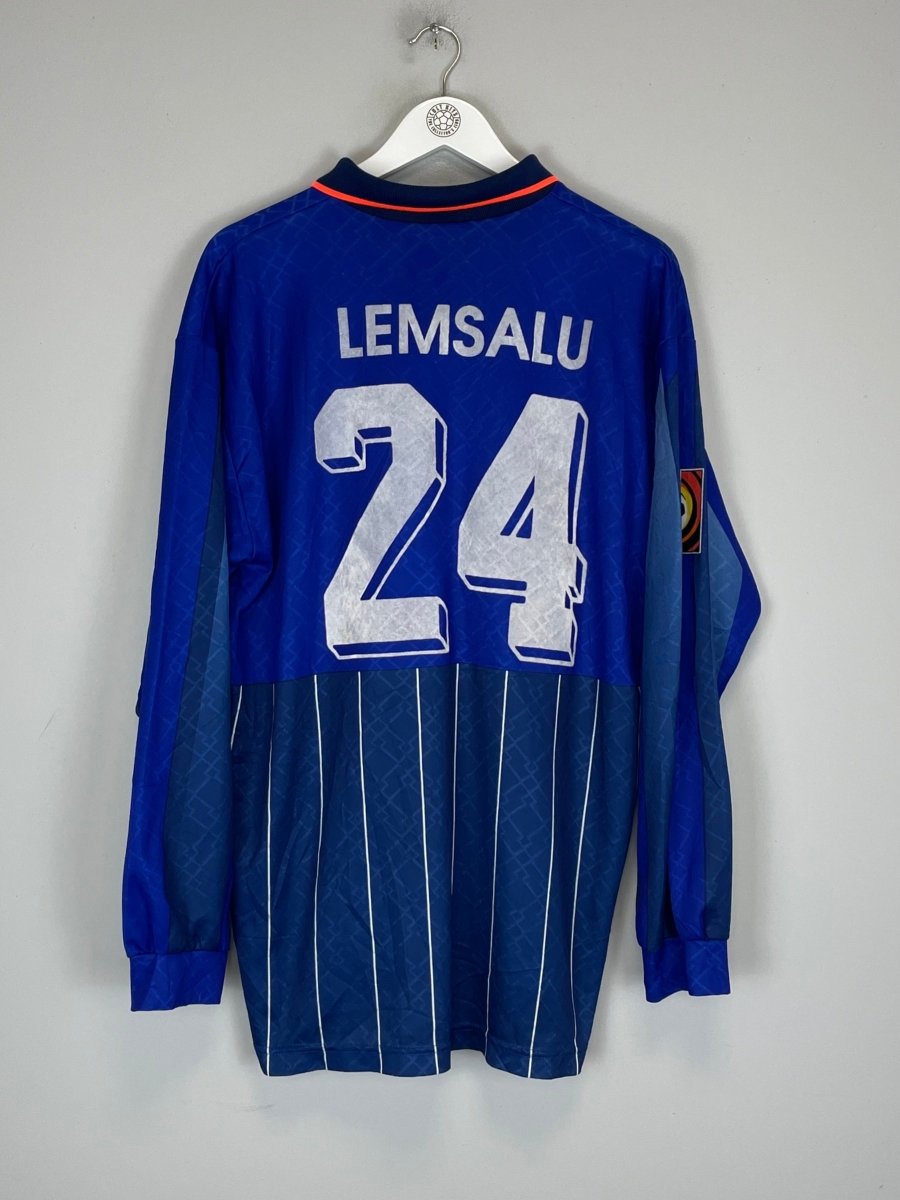 1996/97 FC MAINZ LEMSALU 24 L/S *PLAYER ISSUE* AWAY SHIRT (XXL) LOTTO - Cult Kits - XXL - Buy Vintage Football Shirts, Authentic Retro Football Shirts For Sale, Classic Football Shirts & Soccer Jersey