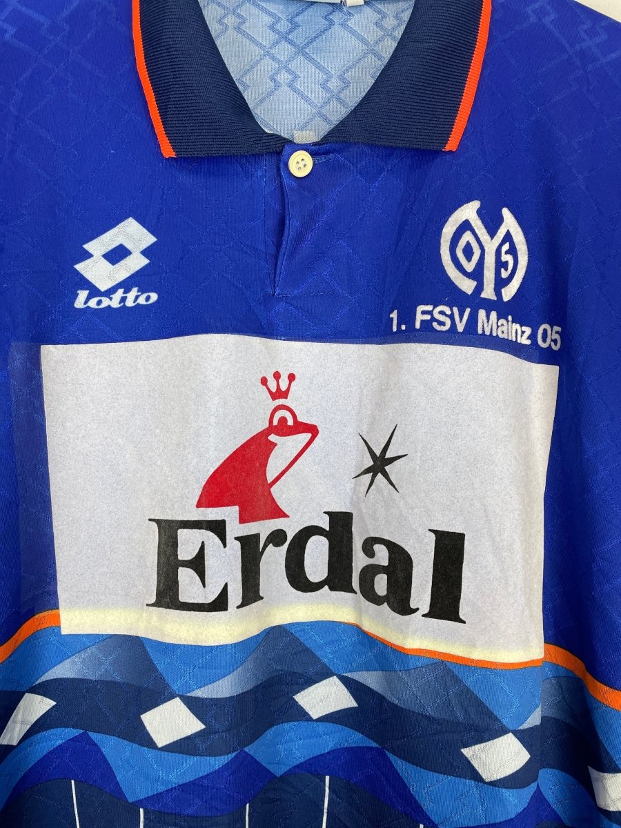 1996/97 FC MAINZ LEMSALU 24 L/S *PLAYER ISSUE* AWAY SHIRT (XXL) LOTTO - Cult Kits - XXL - Buy Vintage Football Shirts, Authentic Retro Football Shirts For Sale, Classic Football Shirts & Soccer Jersey