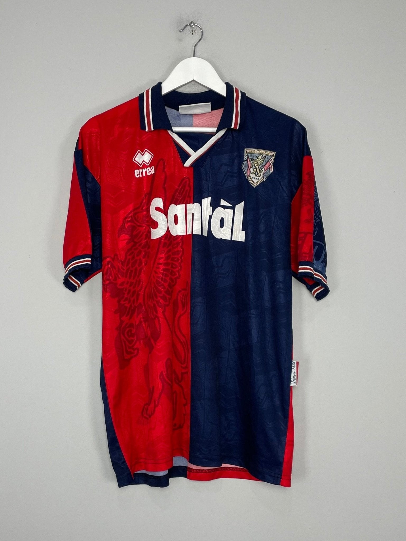 Shop 1996/97 GENOA HOME SHIRT (L) ERREA, classic football shirts, vintage football shirts & retro soccer jerseys at Cult Kits