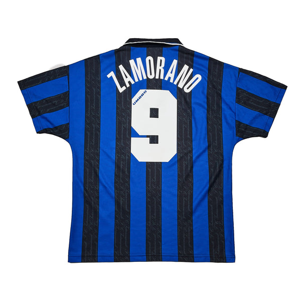 1996/97 Inter Milan Zamorano #9 Home Shirt (L) Umbro – Cult Kits