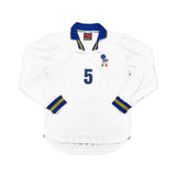 Buy 1996/97 Italy 5 L/S *Player Issue* Away Shirt (L) Nike ~ Free worldwide shipping available ~ Authentic Vintage Football Shirts from Cult Kits