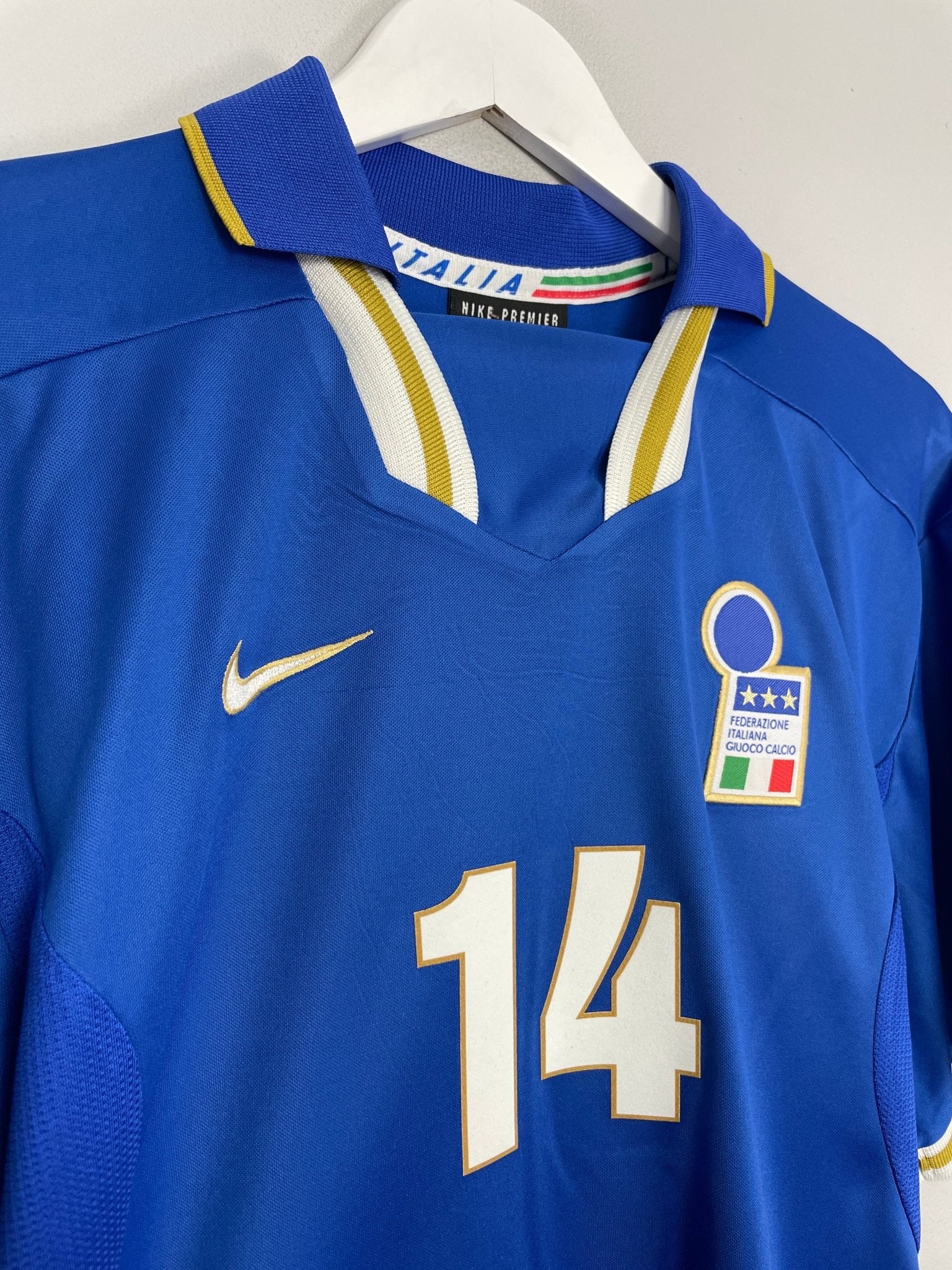 Shop 1996/97 ITALY DEL PIERO #14 HOME SHIRT (L) NIKE, classic football shirts, vintage football shirts & retro soccer jerseys at Cult Kits