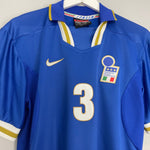 Shop 1996/97 ITALY MALDINI #3 HOME SHIRT (M) NIKE, classic football shirts, vintage football shirts & retro soccer jerseys at Cult Kits