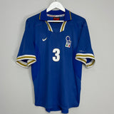Shop 1996/97 ITALY MALDINI #3 HOME SHIRT (XL) NIKE, classic football shirts, vintage football shirts & retro soccer jerseys at Cult Kits