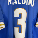 Shop 1996/97 ITALY MALDINI #3 HOME SHIRT (XL) NIKE, classic football shirts, vintage football shirts & retro soccer jerseys at Cult Kits