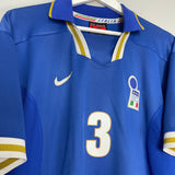 Shop 1996/97 ITALY MALDINI #3 HOME SHIRT (XL) NIKE, classic football shirts, vintage football shirts & retro soccer jerseys at Cult Kits