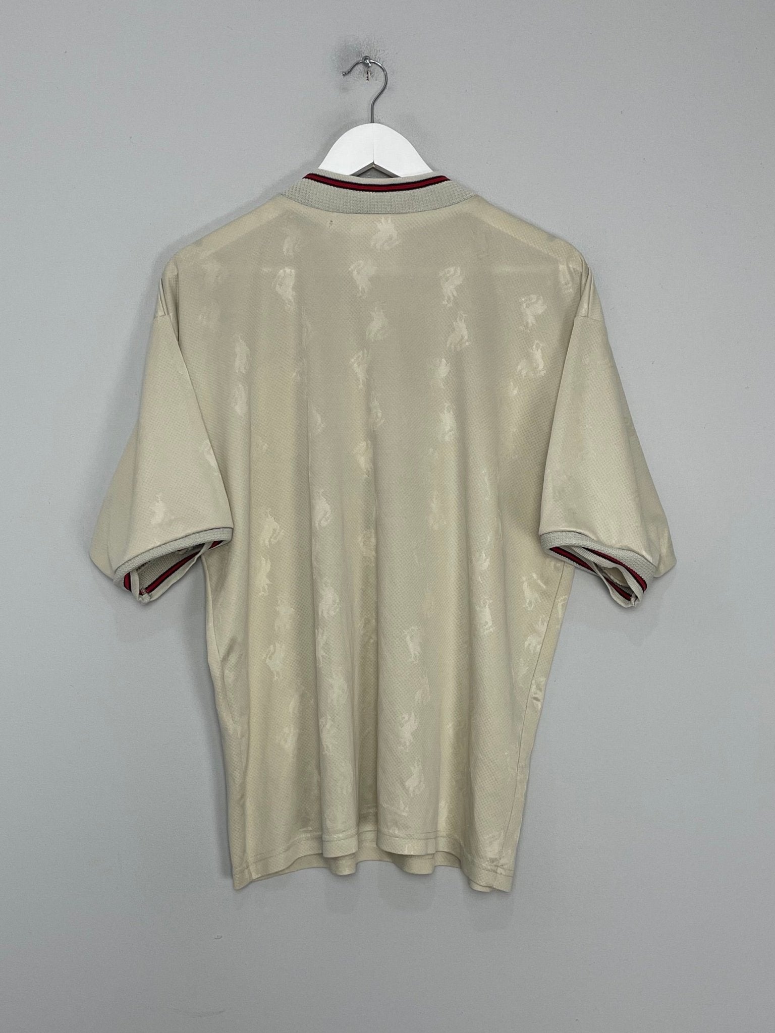 Shop 1996/97 LIVERPOOL AWAY SHIRT (L) REEBOK, classic football shirts, vintage football shirts & retro soccer jerseys at Cult Kits