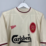 Shop 1996/97 LIVERPOOL AWAY SHIRT (M) REEBOK, classic football shirts, vintage football shirts & retro soccer jerseys at Cult Kits