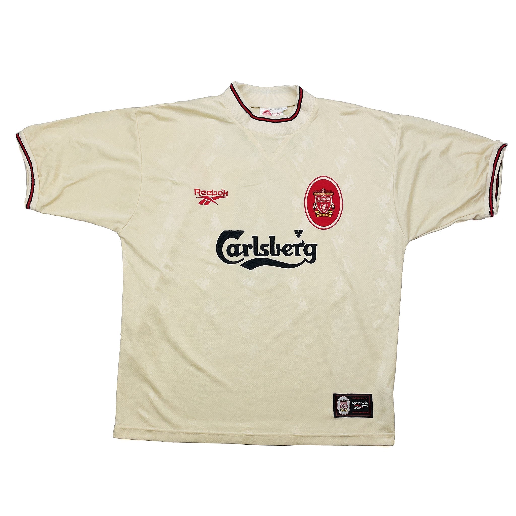 Buy 1996/97 Liverpool Fowler 9 Away Shirt (L) Reebok ~ Free worldwide shipping ~ Authentic Vintage Football Shirts from Cult Kits