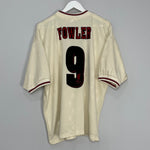 Shop 1996/97 LIVERPOOL FOWLER #9 AWAY SHIRT (XL) REEBOK, classic football shirts, vintage football shirts & retro soccer jerseys at Cult Kits