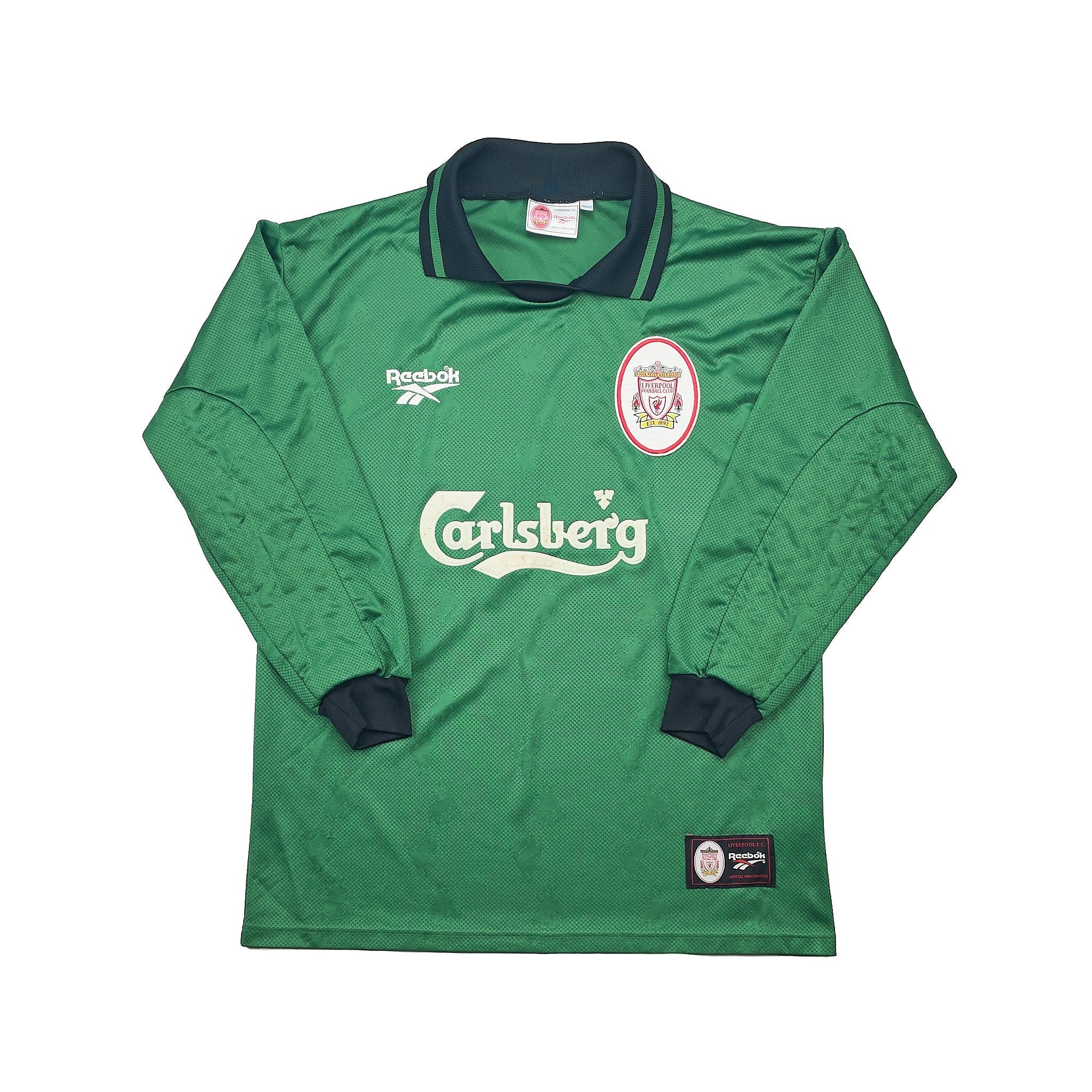 Buy 1996/97 Liverpool GK Shirt (M) Reebok ~ Free worldwide shipping available ~ Authentic Vintage Football Shirts from Cult Kits