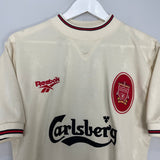 Shop 1996/97 LIVERPOOL MCMANAMAN #7 AWAY SHIRT (S) REEBOK, classic football shirts, vintage football shirts & retro soccer jerseys at Cult Kits