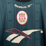 Shop 1996/97 LIVERPOOL TRAINING SHIRT (M) REEBOK, classic football shirts, vintage football shirts & retro soccer jerseys at Cult Kits