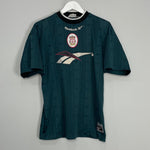 Shop 1996/97 LIVERPOOL TRAINING SHIRT (M) REEBOK, classic football shirts, vintage football shirts & retro soccer jerseys at Cult Kits