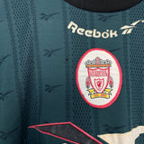 Shop 1996/97 LIVERPOOL TRAINING SHIRT (M) REEBOK, classic football shirts, vintage football shirts & retro soccer jerseys at Cult Kits