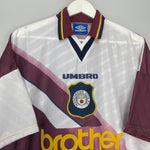 Shop 1996/97 MANCHESTER CITY AWAY SHIRT (XXL) UMBRO, classic football shirts, vintage football shirts & retro soccer jerseys at Cult Kits
