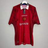 Shop 1996/97 MANCHESTER UNITED BECKHAM #10 HOME SHIRT (XL) UMBRO, classic football shirts, vintage football shirts & retro soccer jerseys at Cult Kits
