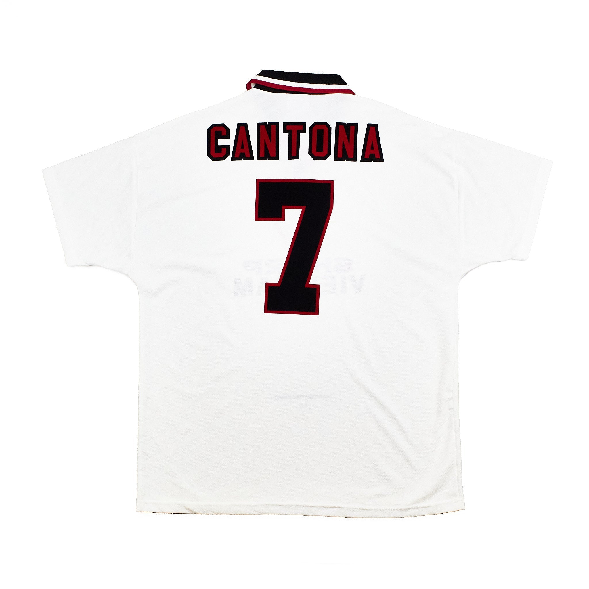Buy 1996/97 Manchester United Cantona 7 Away Shirt (XL) Umbro ~ Free worldwide shipping ~ Authentic Vintage Football Shirts from Cult Kits
