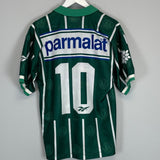 Shop 1996/97 PALMEIRAS #10 *CAMPEONATO PAULISTA* HOME SHIRT (M) REEBOK, classic football shirts, vintage football shirts & retro soccer jerseys at Cult Kits
