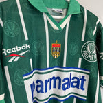 Shop 1996/97 PALMEIRAS #10 *CAMPEONATO PAULISTA* HOME SHIRT (M) REEBOK, classic football shirts, vintage football shirts & retro soccer jerseys at Cult Kits