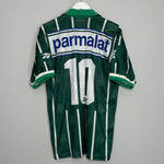 Shop 1996/97 PALMEIRAS #10 HOME SHIRT (M) REEBOK, classic football shirts, vintage football shirts & retro soccer jerseys at Cult Kits