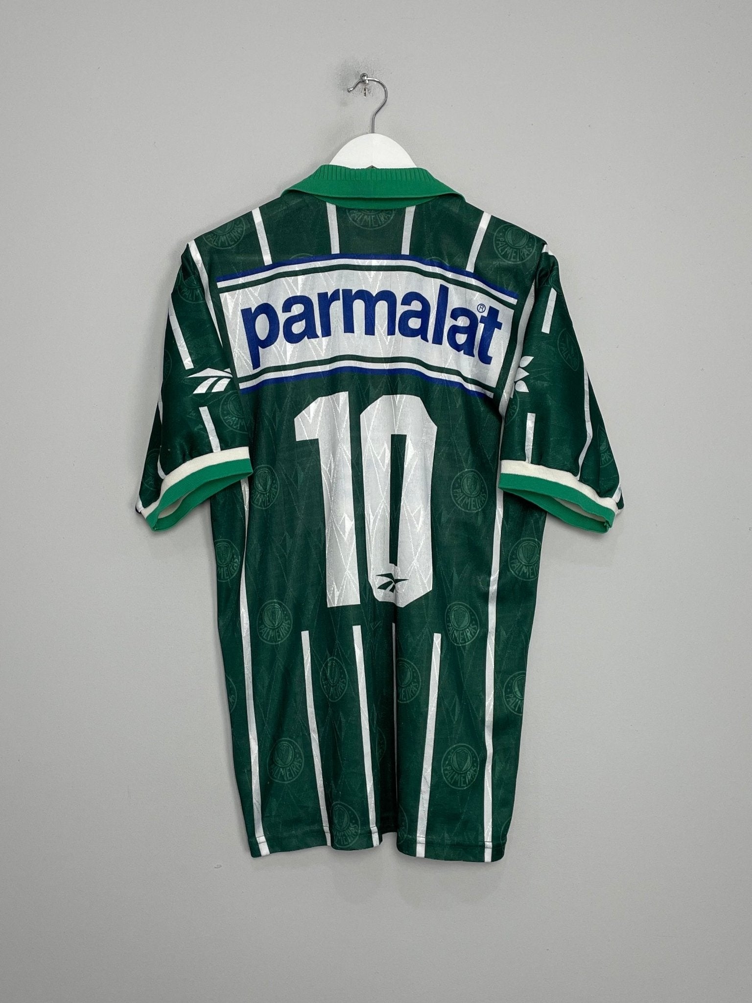 Shop 1996/97 PALMEIRAS #10 HOME SHIRT (M) REEBOK, classic football shirts, vintage football shirts & retro soccer jerseys at Cult Kits