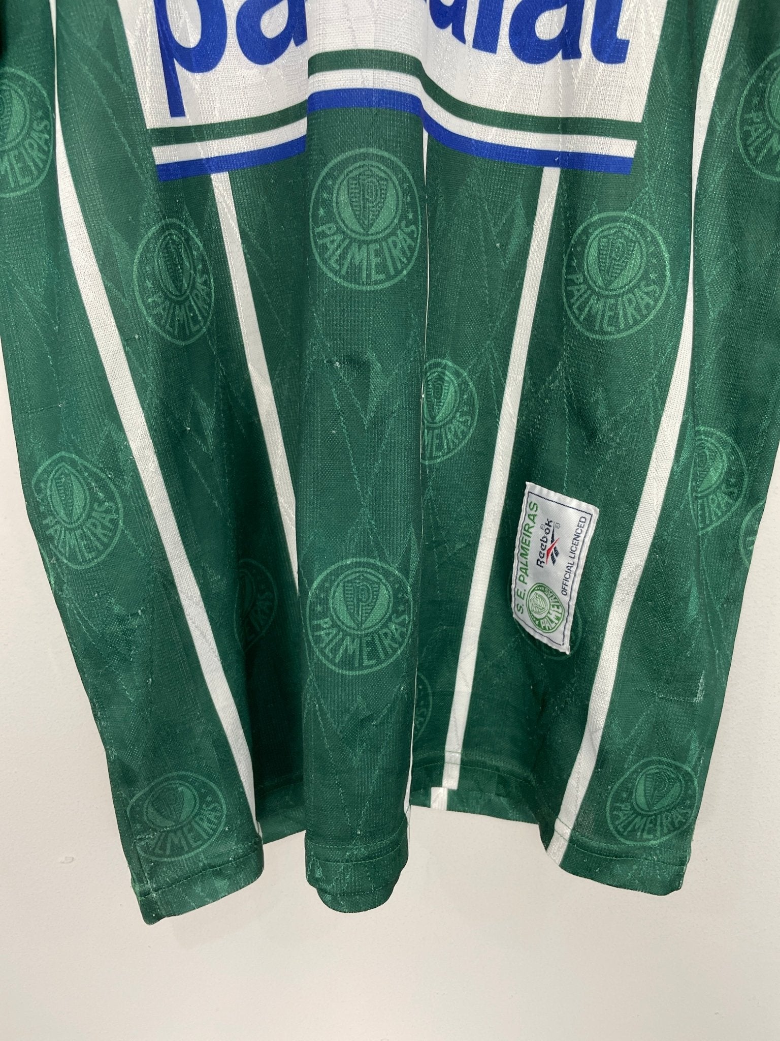 Shop 1996/97 PALMEIRAS #10 HOME SHIRT (M) REEBOK, classic football shirts, vintage football shirts & retro soccer jerseys at Cult Kits