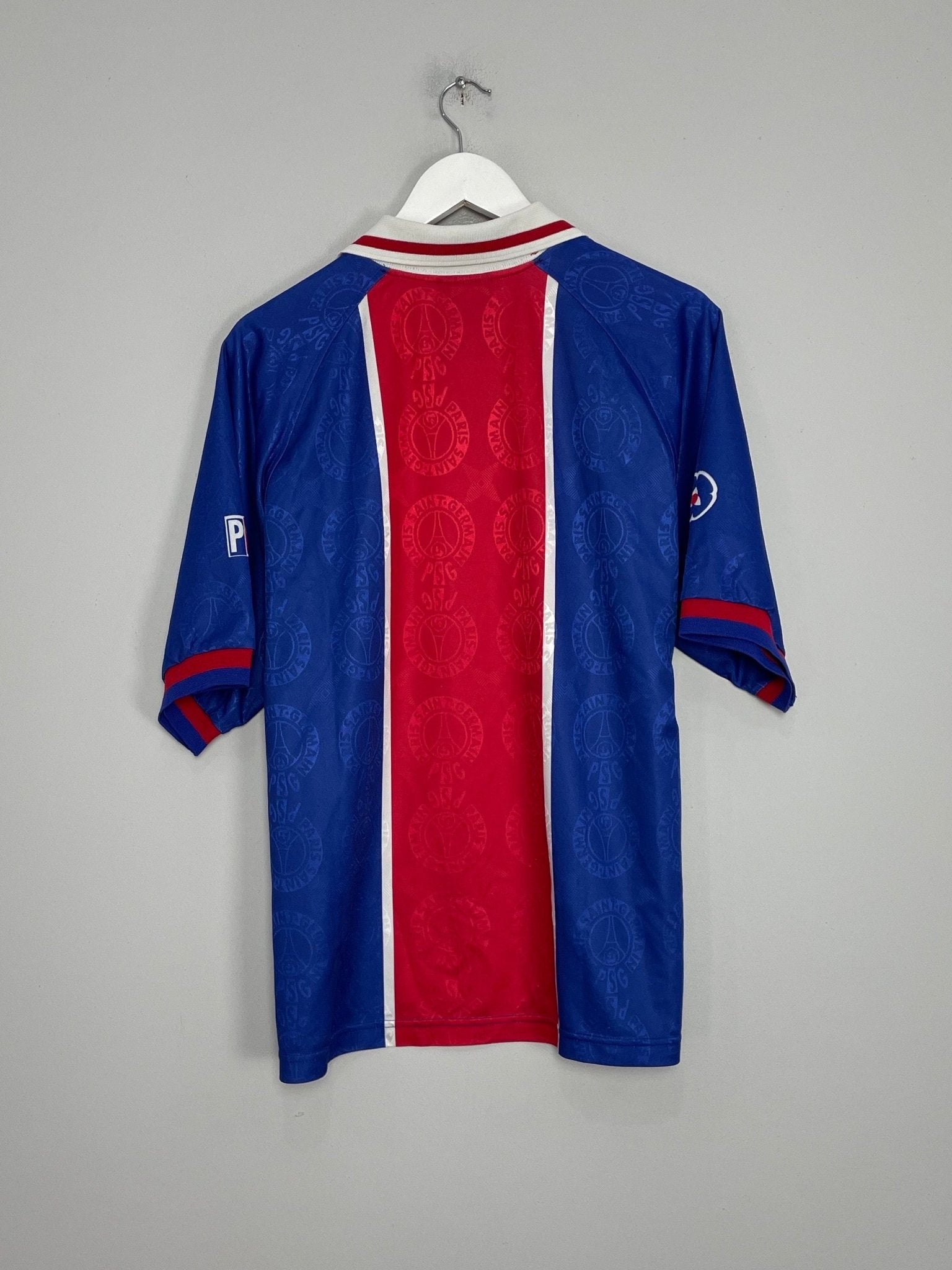 Shop 1996/97 PSG HOME SHIRT (L) NIKE, classic football shirts, vintage football shirts & retro soccer jerseys at Cult Kits