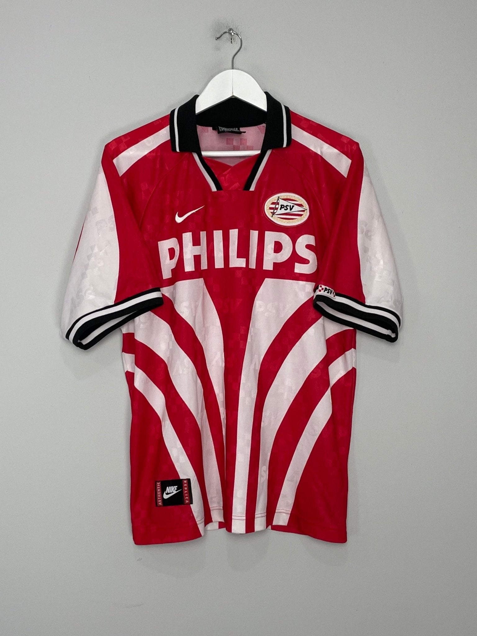 Shop 1996/97 PSV HOME SHIRT (XL) NIKE, classic football shirts, vintage football shirts & retro soccer jerseys at Cult Kits
