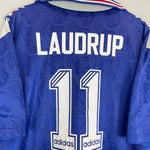1996/97 RANGERS LAUDRUP 11 HOME SHIRT (L) ADIDAS - Cult Kits - Large - Buy Vintage Football Shirts, Authentic Retro Football Shirts For Sale, Classic Football Shirts & Soccer Jersey