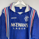 1996/97 RANGERS LAUDRUP 11 HOME SHIRT (L) ADIDAS - Cult Kits - Large - Buy Vintage Football Shirts, Authentic Retro Football Shirts For Sale, Classic Football Shirts & Soccer Jersey