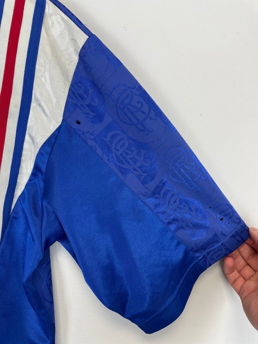 1996/97 RANGERS LAUDRUP 11 HOME SHIRT (L) ADIDAS - Cult Kits - Large - Buy Vintage Football Shirts, Authentic Retro Football Shirts For Sale, Classic Football Shirts & Soccer Jersey