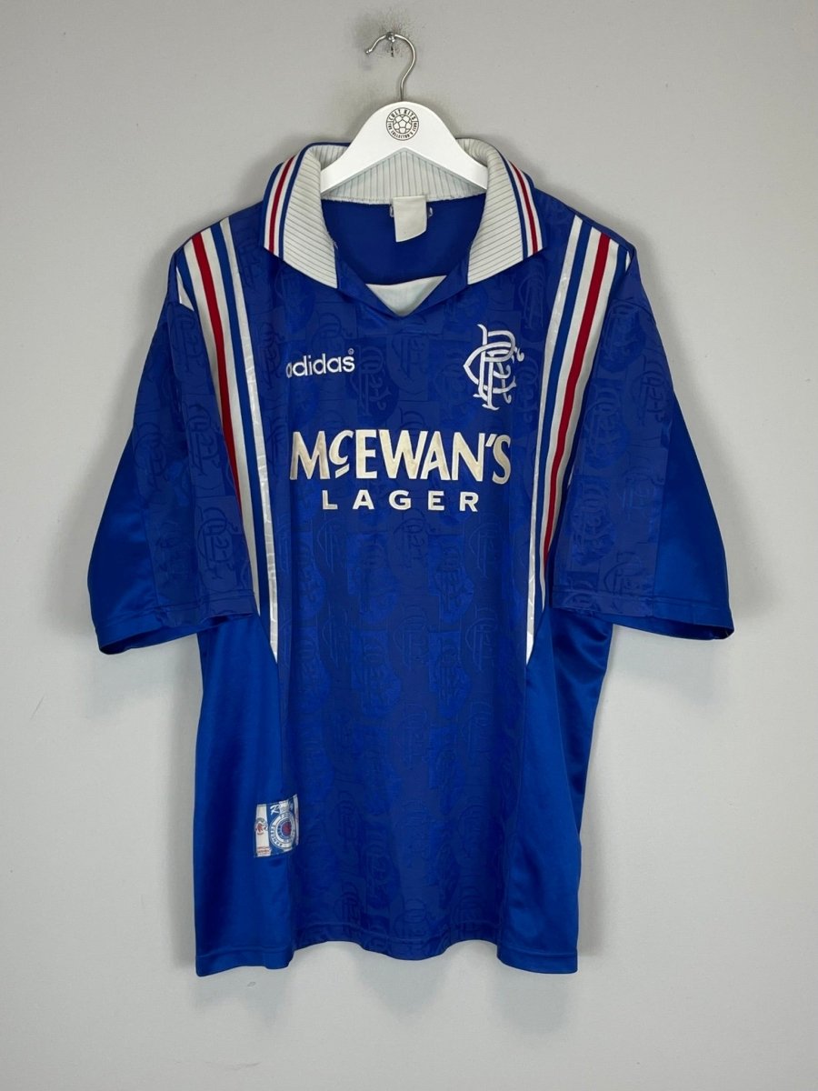 1996/97 RANGERS LAUDRUP 11 HOME SHIRT (L) ADIDAS - Cult Kits - Large - Buy Vintage Football Shirts, Authentic Retro Football Shirts For Sale, Classic Football Shirts & Soccer Jersey