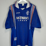 1996/97 RANGERS LAUDRUP 11 HOME SHIRT (L) ADIDAS - Cult Kits - Large - Buy Vintage Football Shirts, Authentic Retro Football Shirts For Sale, Classic Football Shirts & Soccer Jersey