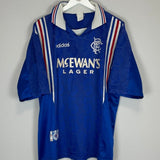 1996/97 RANGERS LAUDRUP 11 HOME SHIRT (L) ADIDAS - Cult Kits - Large - Buy Vintage Football Shirts, Authentic Retro Football Shirts For Sale, Classic Football Shirts & Soccer Jersey