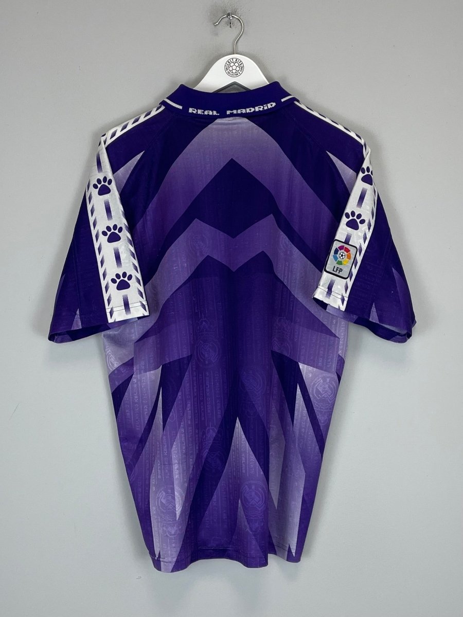 1996/97 REAL MADRID AWAY SHIRT (L) KELME - Cult Kits - Large - Buy Vintage Football Shirts, Authentic Retro Football Shirts For Sale, Classic Football Shirts & Soccer Jersey