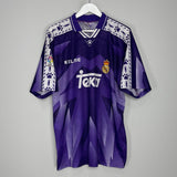 Shop 1996/97 REAL MADRID AWAY SHIRT (XL) KELME, classic football shirts, vintage football shirts & retro soccer jerseys at Cult Kits