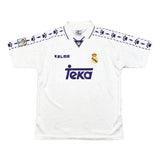 Buy 1996/97 Real Madrid Home Shirt (L) Kelme ~ Free worldwide shipping available ~ Authentic Vintage Football Shirts from Cult Kits