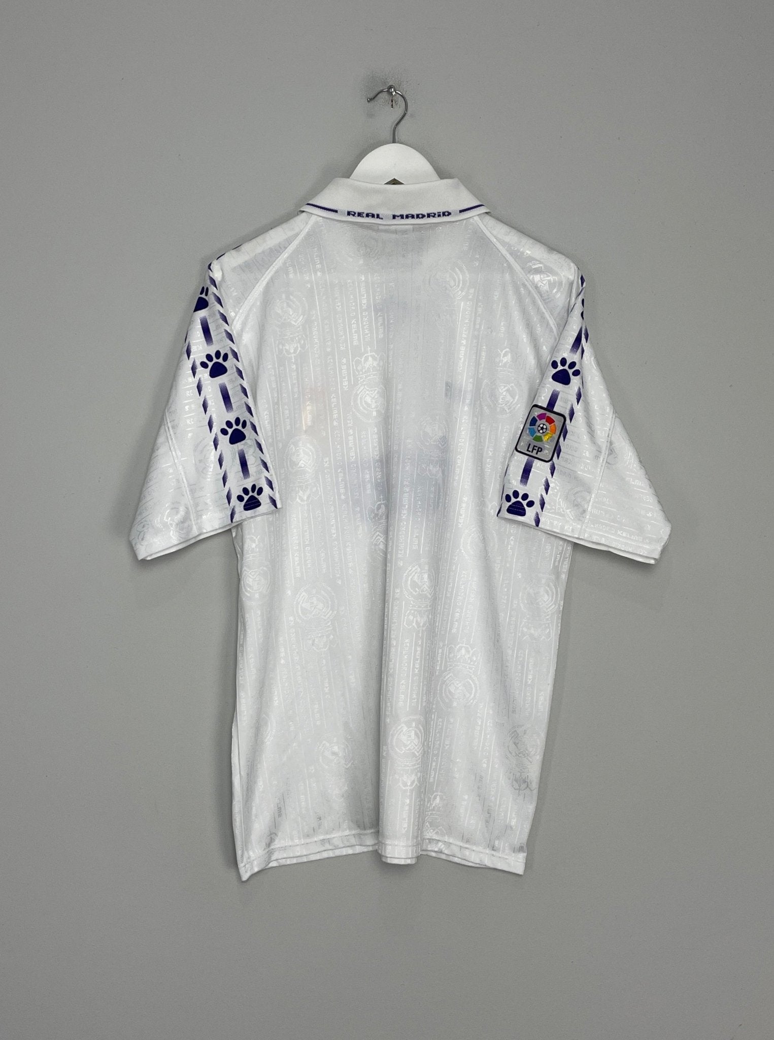 Shop 1996/97 REAL MADRID HOME SHIRT (M) KELME, classic football shirts, vintage football shirts & retro soccer jerseys at Cult Kits