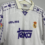 Shop 1996/97 REAL MADRID HOME SHIRT (XL) KELME, classic football shirts, vintage football shirts & retro soccer jerseys at Cult Kits