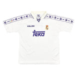 Buy 1996/97 REAL MADRID SUKER 9 HOME SHIRT (L) KELME ~ Free worldwide shipping available ~ Authentic Vintage Football Shirts from Cult Kits