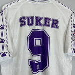 1996/97 REAL MADRID SUKER 9 HOME SHIRT (M) KELME - Cult Kits - Medium - Buy Vintage Football Shirts, Authentic Retro Football Shirts For Sale, Classic Football Shirts & Soccer Jersey
