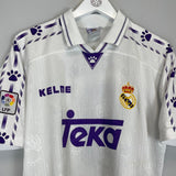 1996/97 REAL MADRID SUKER 9 HOME SHIRT (M) KELME - Cult Kits - Medium - Buy Vintage Football Shirts, Authentic Retro Football Shirts For Sale, Classic Football Shirts & Soccer Jersey