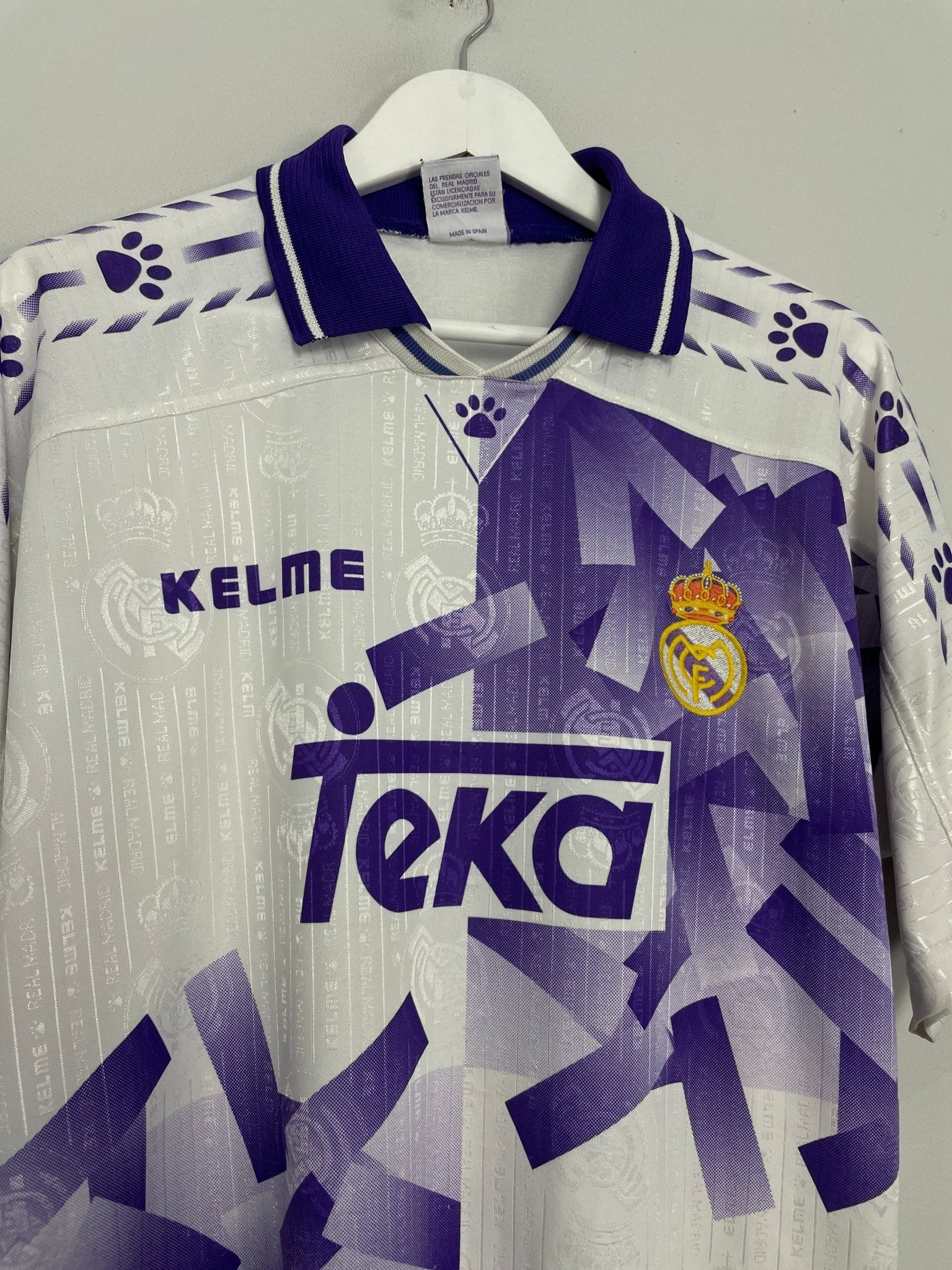 Shop 1996/97 REAL MADRID THIRD SHIRT (L) KELME, classic football shirts, vintage football shirts & retro soccer jerseys at Cult Kits