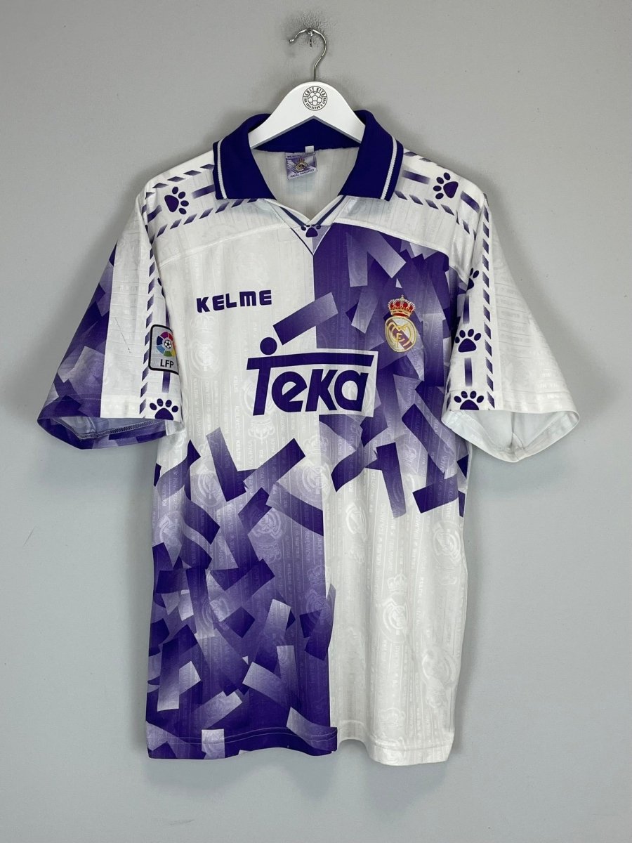 1996/97 REAL MADRID THIRD SHIRT (XL) KELME - Cult Kits - XL - Buy Vintage Football Shirts, Authentic Retro Football Shirts For Sale, Classic Football Shirts & Soccer Jersey