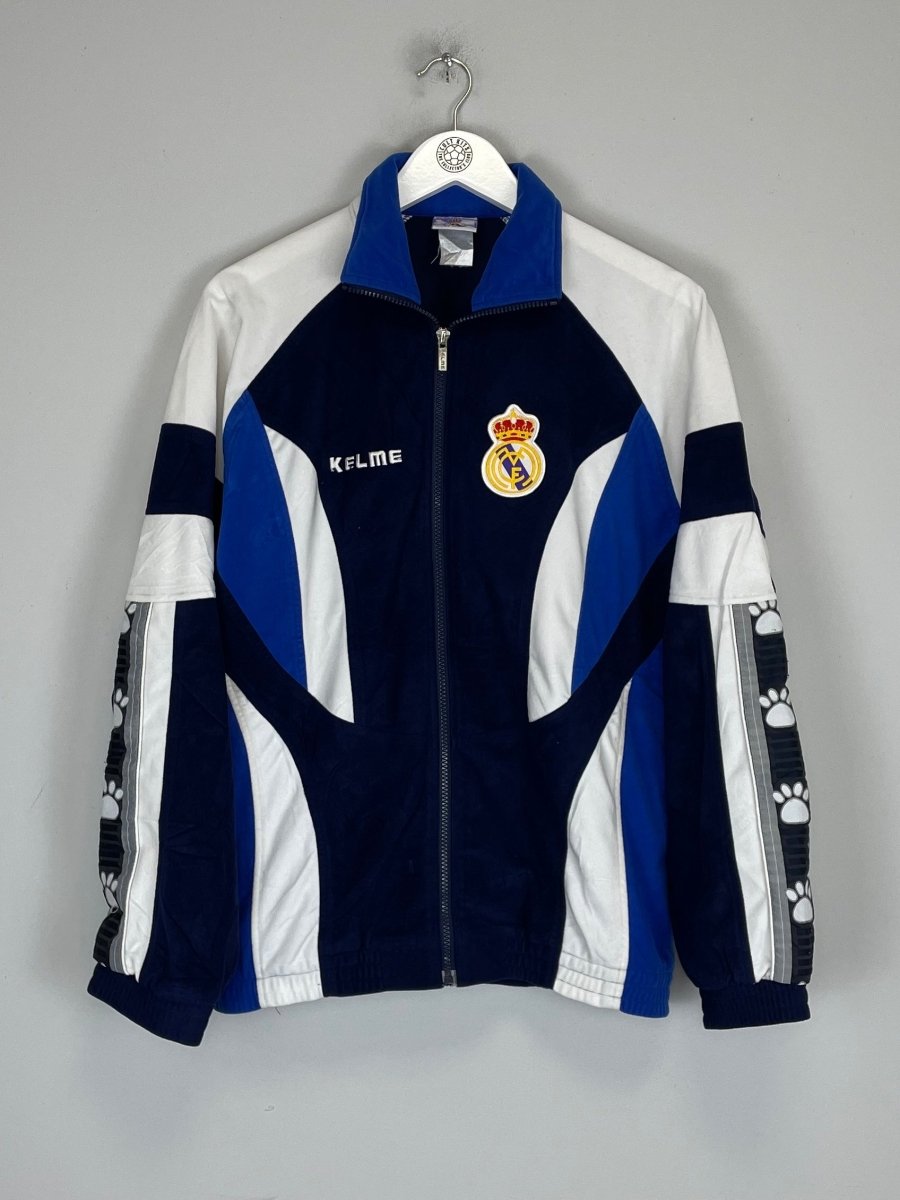 1996/97 REAL MADRID TRACKSUIT TOP (S) KELME - Cult Kits - Small - Buy Vintage Football Shirts, Authentic Retro Football Shirts For Sale, Classic Football Shirts & Soccer Jersey