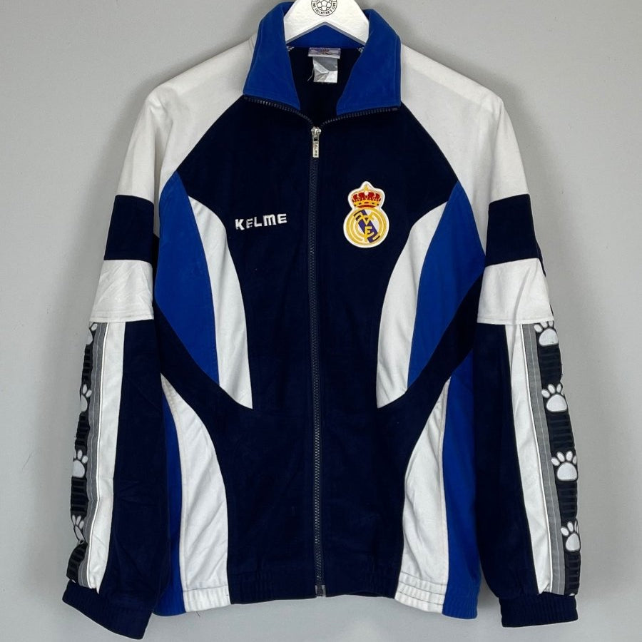1996/97 REAL MADRID TRACKSUIT TOP (S) KELME - Cult Kits - Small - Buy Vintage Football Shirts, Authentic Retro Football Shirts For Sale, Classic Football Shirts & Soccer Jersey