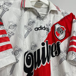 Shop 1996/97 RIVER PLATE HOME SHIRT (L) ADIDAS, classic football shirts, vintage football shirts & retro soccer jerseys at Cult Kits