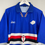 1996/97 SAMPDORIA HOME SHIRT (L) ASICS - Cult Kits - Large - Buy Vintage Football Shirts, Authentic Retro Football Shirts For Sale, Classic Football Shirts & Soccer Jersey