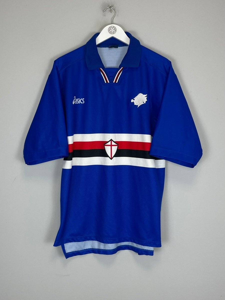 1996/97 SAMPDORIA HOME SHIRT (L) ASICS - Cult Kits - Large - Buy Vintage Football Shirts, Authentic Retro Football Shirts For Sale, Classic Football Shirts & Soccer Jersey